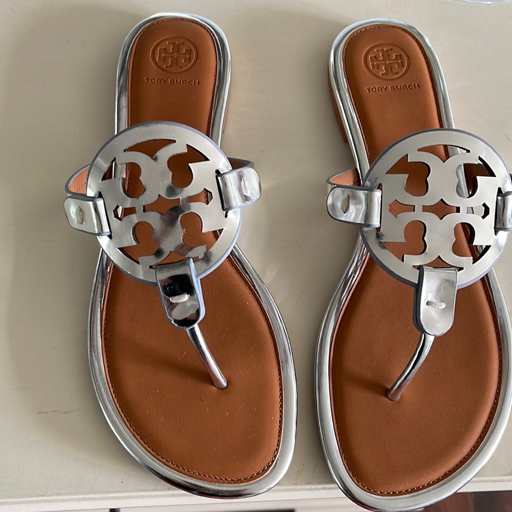 Tory burch miller sandals New condition.